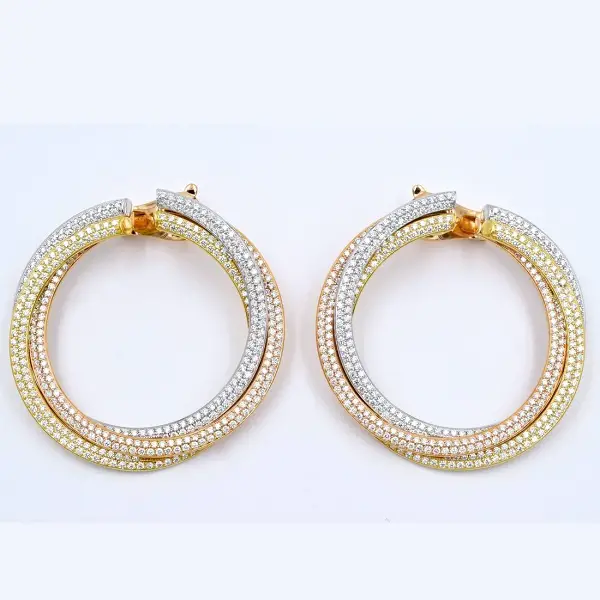 cartier circle earrings