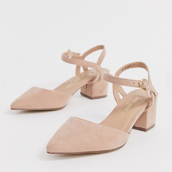 mund Tante Påstand Asos New Look Wide Fit faux suede low block heeled shoes in tan |  RegalFille | Duchess Kate Style