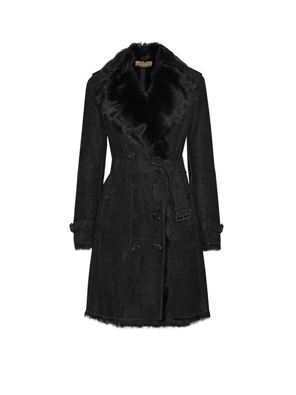 Burberry Toddingwall Shearling Trench Coat | RegalFille | Duchess Kate