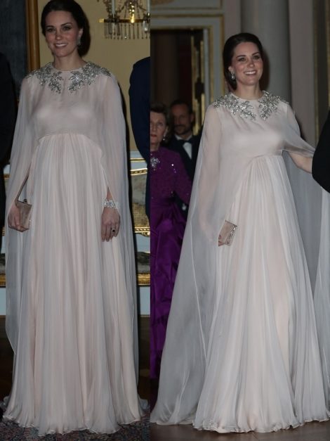 Duchess of Cambridge's Alexander McQueen blush gown | RegalFille