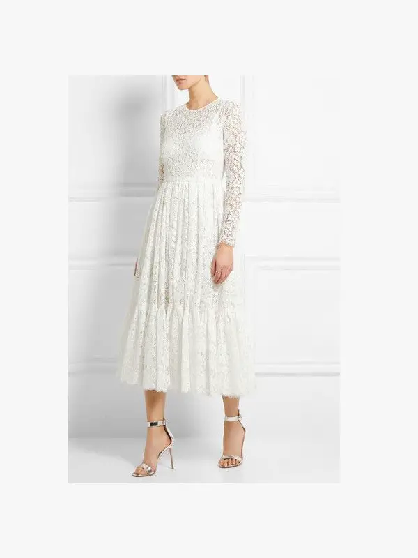 Dolce \u0026 Gabbana White Lace Dress 