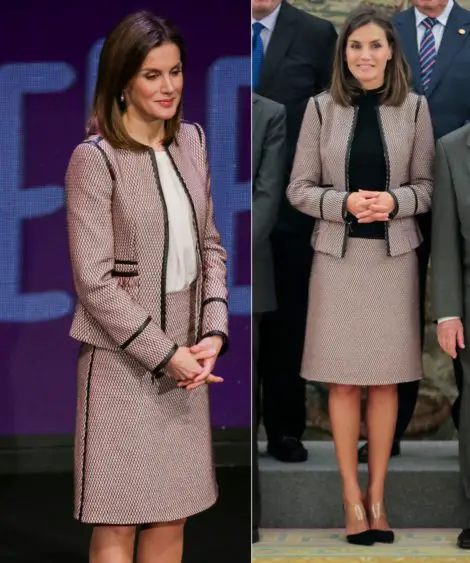 Queen Letizia in Familiar Tweed Suit for Busy Royal Day | RegalFille ...