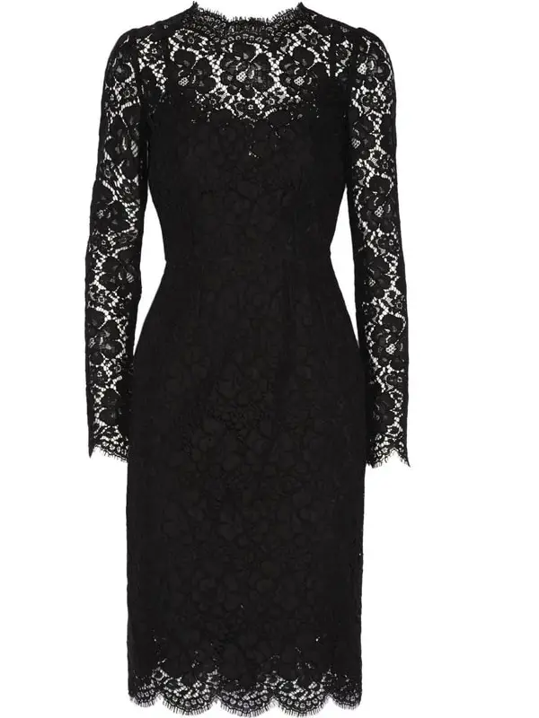Dolce & Gabbana Black Floral Lace Dress | RegalFille | Duchess of ...