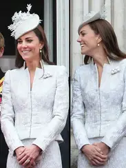 Kate Middleton's Poivre Blanc Ladies Tennis Jacket in Oxford Blue