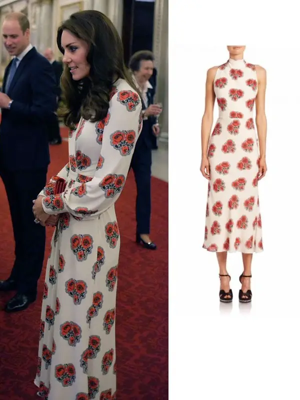 Alexander McQueen Poppy Print Dress | RegalFille | Duchess Kate