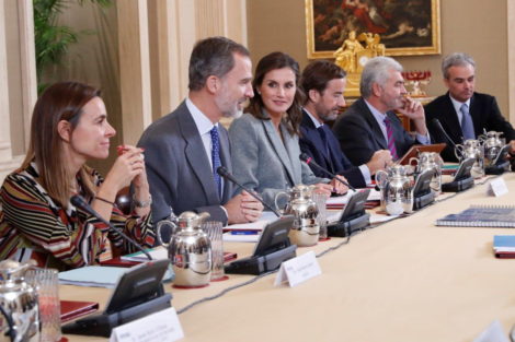 Queen Letizia in her comfort look for Valencian Economy Prizes