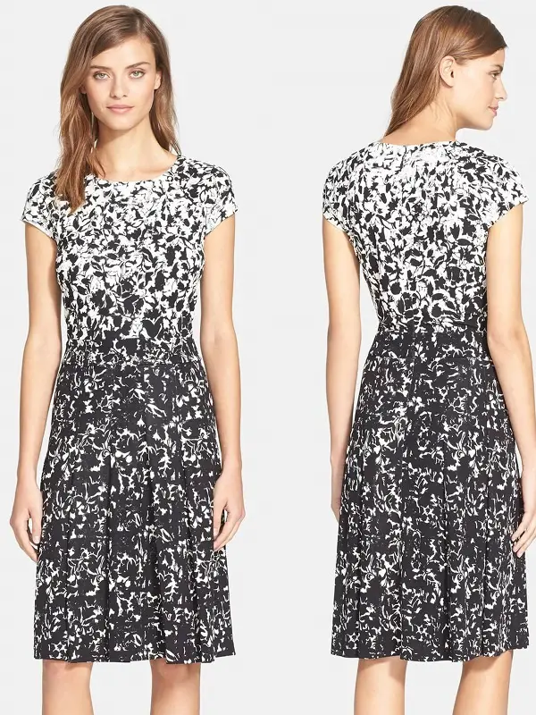 Tory Burch Sophia Color Block Floral Print Dress | RegalFille | Duchess ...