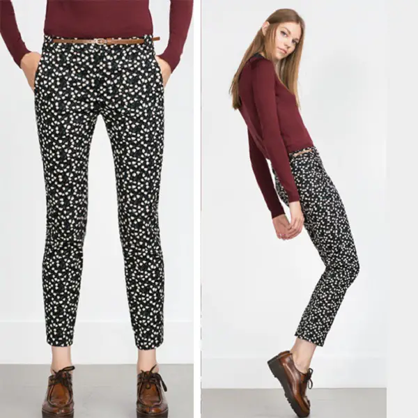 Buy Black & White Trousers & Pants for Women by Marks & Spencer Online |  Ajio.com