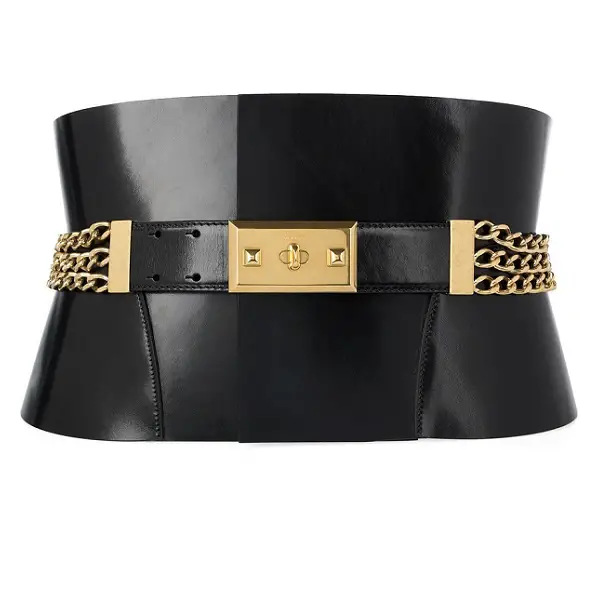 Alexander McQueen Chain-embellished Leather Belt | RegalFille | Duchess ...