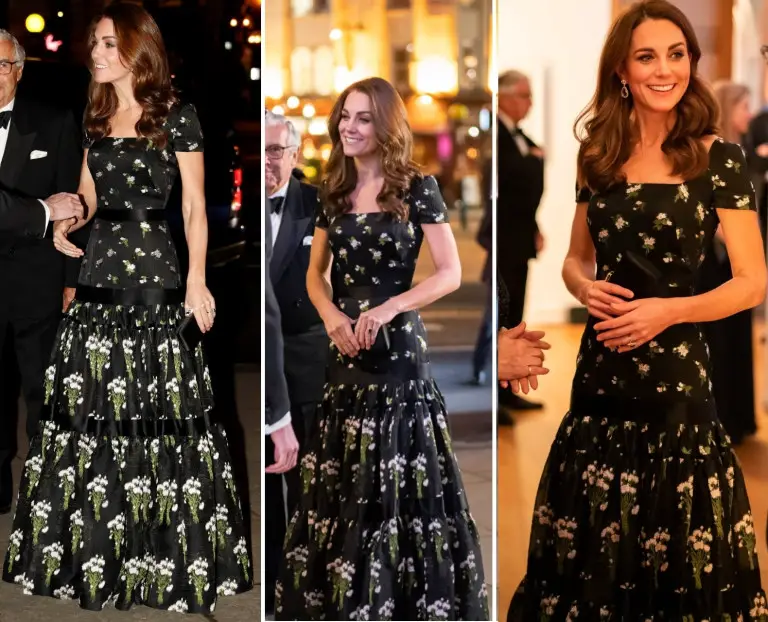 The Duchess of Cambridge in Familiar Look for National Portrait Gala ...