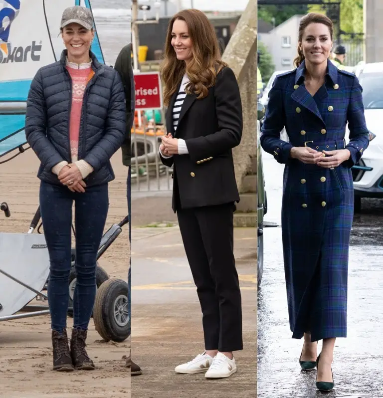 The Duchess of Cambridge in Blue to Conclude the Scotland Tour | RegalFille