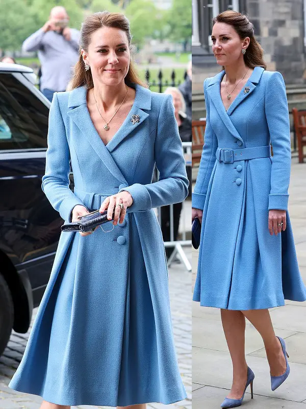 Catherine Walker Blue Coat Dress, RegalFille