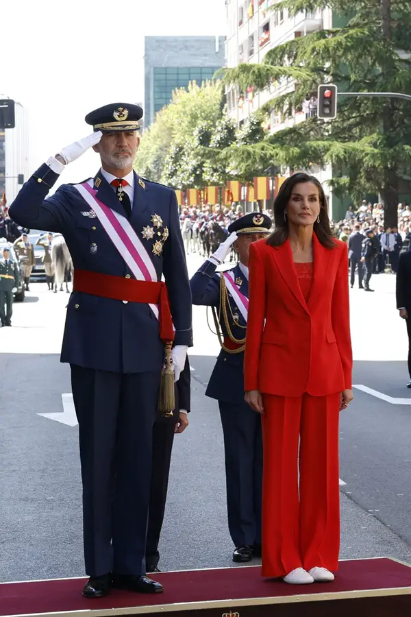 King Felipe and Queen Letizia of Spain attended Armed Forces Day 2024