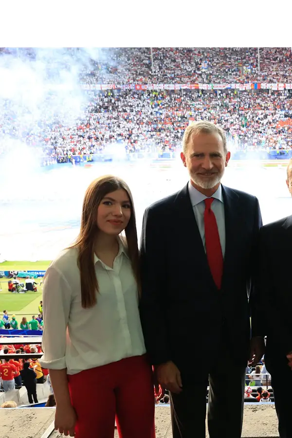 King Felipe and Infanta Sofia in Germany for the EURO Cup 2024 Final