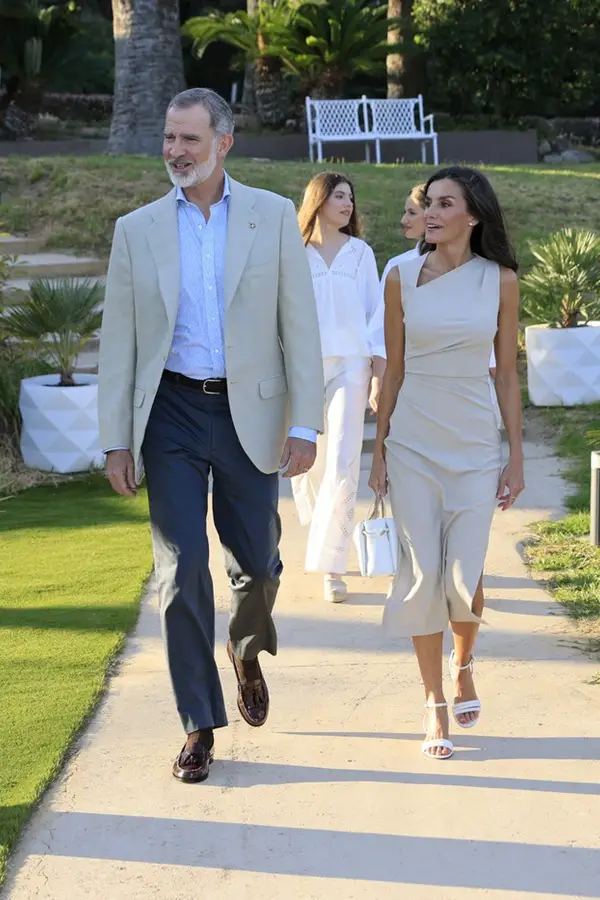 Spanish Royal Family in Earth Shades for an afternoon in Costa Brava 2024