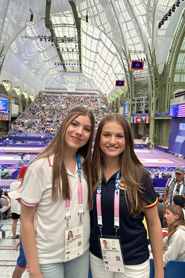 Princess Leonor and Infanta Sofia Attended Paris Olympics Games 2024